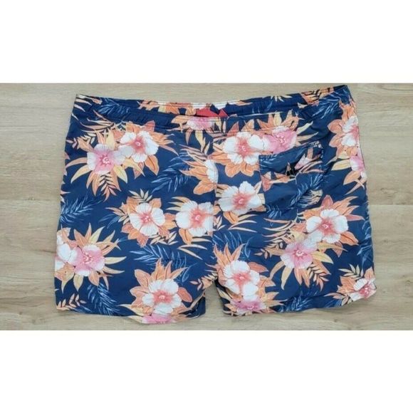 Tommy Bahama Mens Swim Trunks Size XXL Floral Blue - Picture 2 of 4